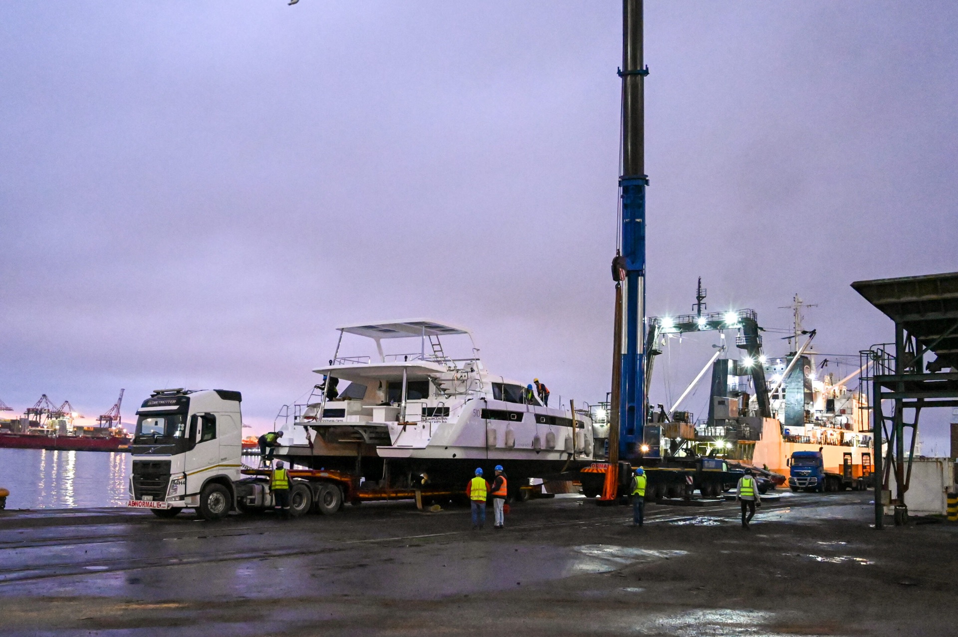 Voyage 510 launch preparation at the shipyard