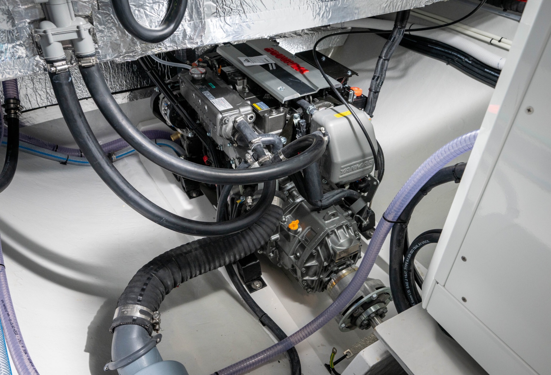 Voyage 510 Yanmar engine room