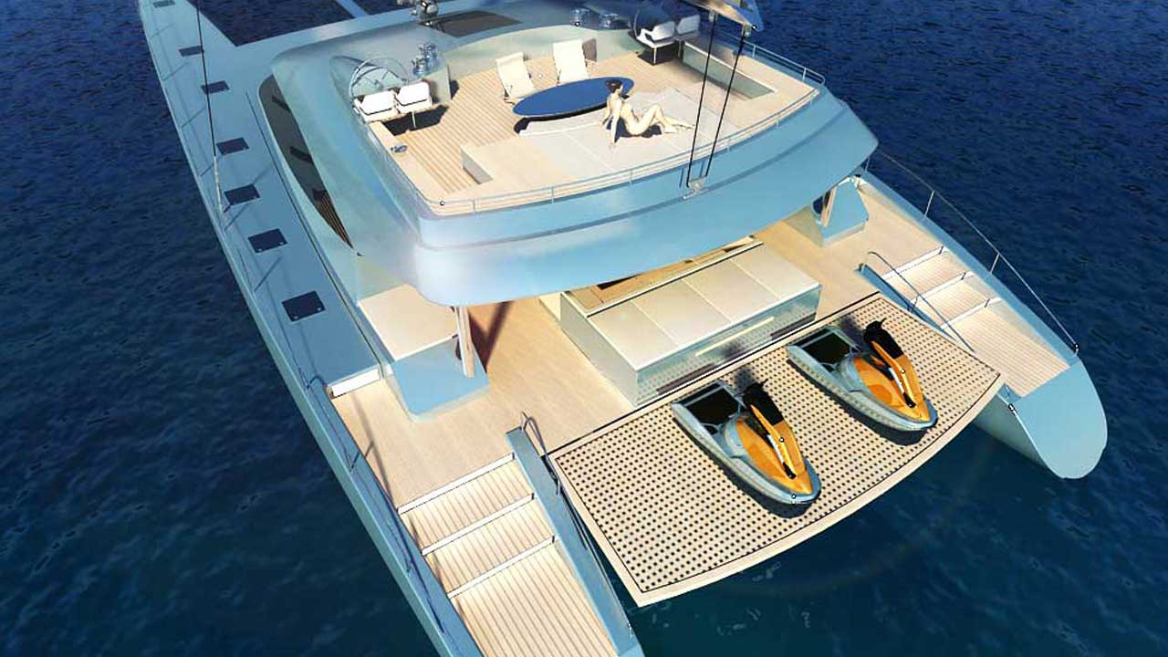 Blue Coast 75 aft platform