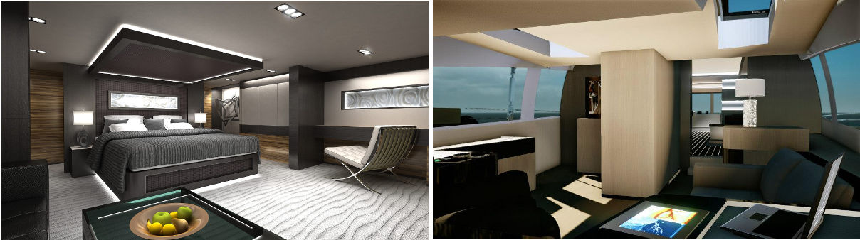 BCY 160 master cabin and stateroom