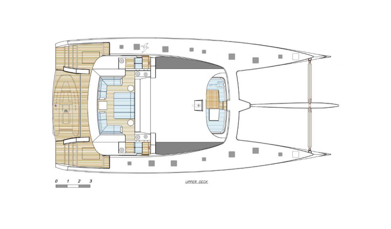Blue Coast 82 Upper Deck Layout