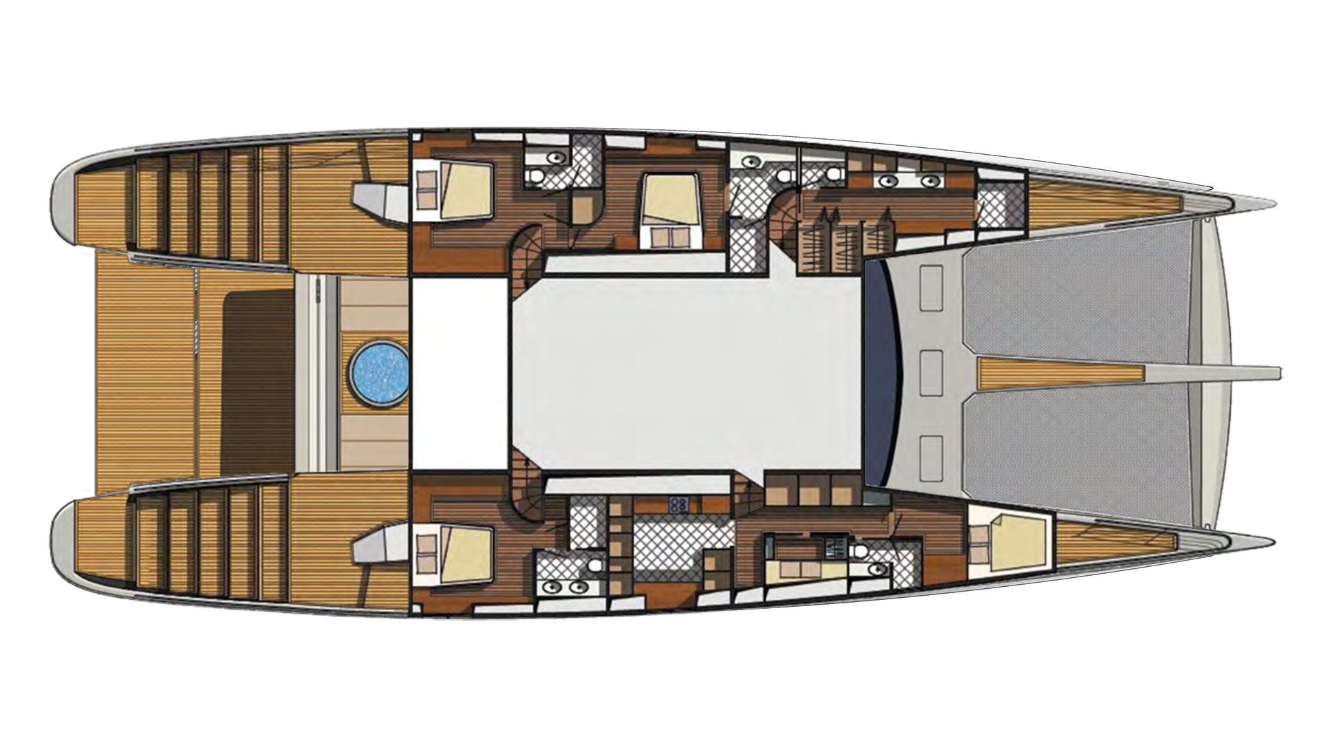 Blue Coast 101 Lower Deck Layout