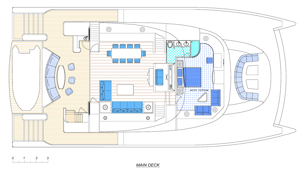 Blue Coast 80 Main Deck Layout