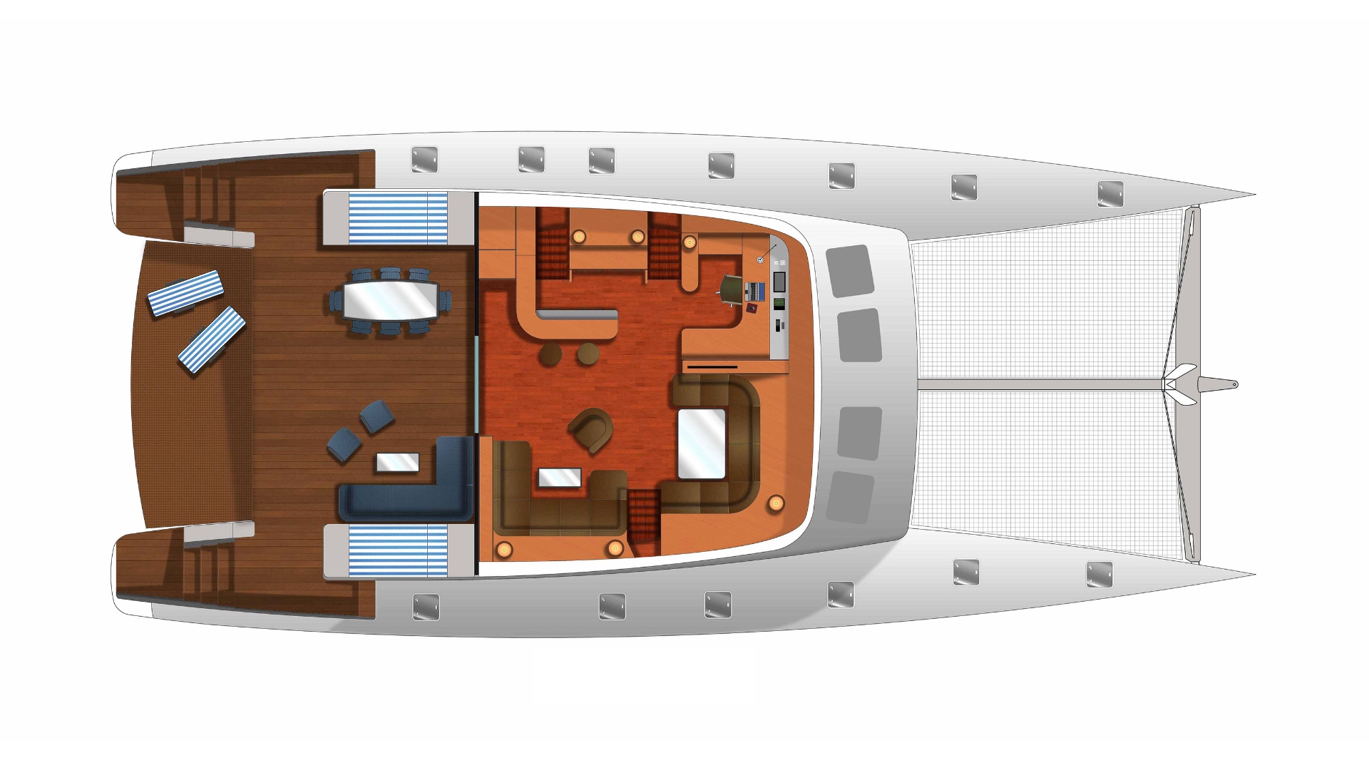 Blue Coast 75 Main Deck Layout