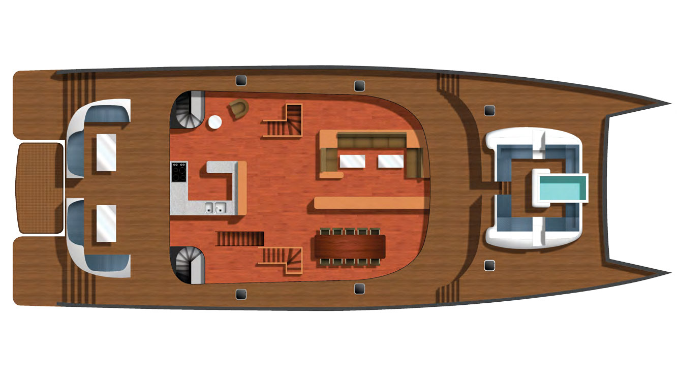 Blue Coast 100 Main Deck Layout