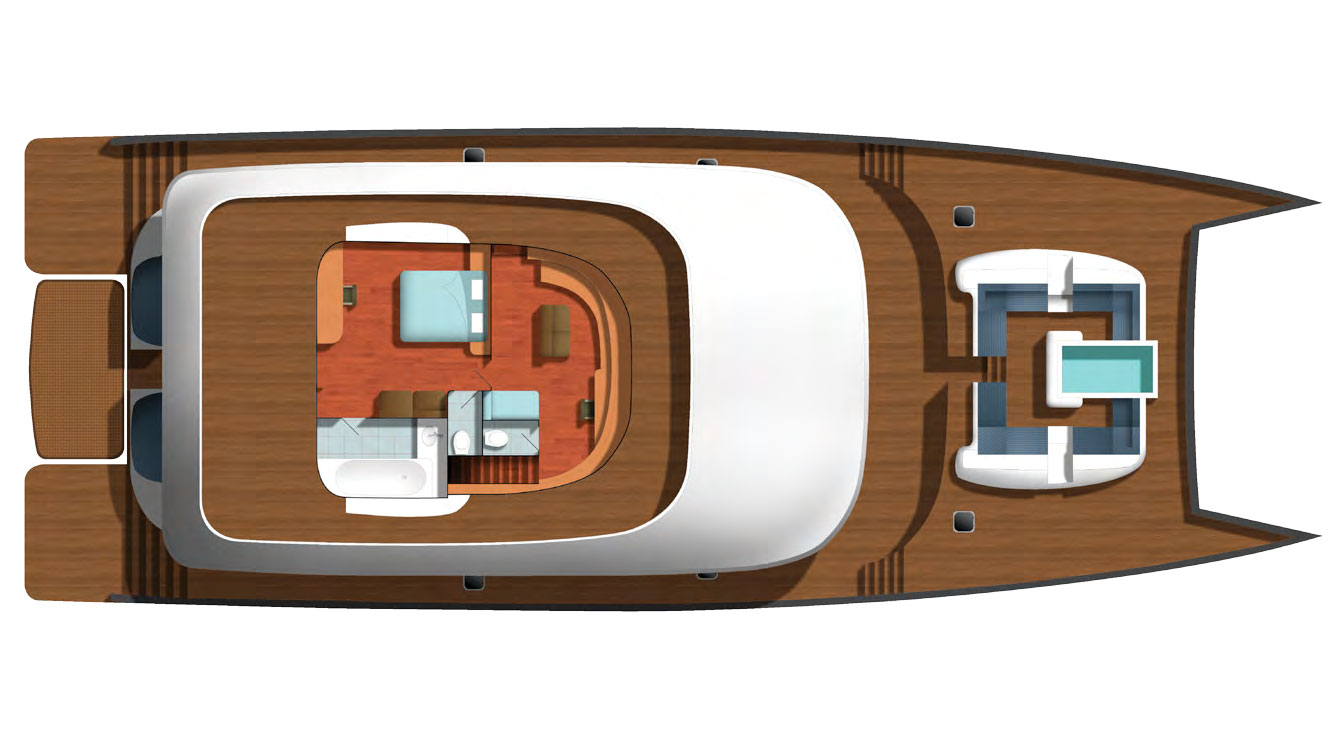 Blue Coast 100 Upper Deck Layout
