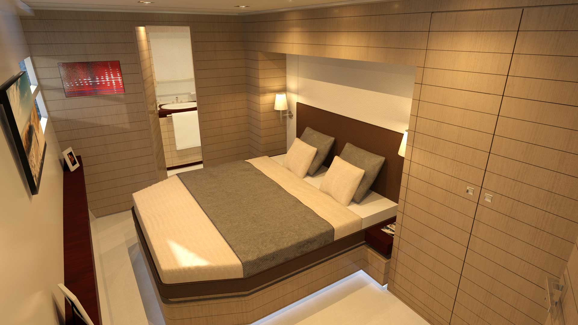 Blue Coast 75 master cabin