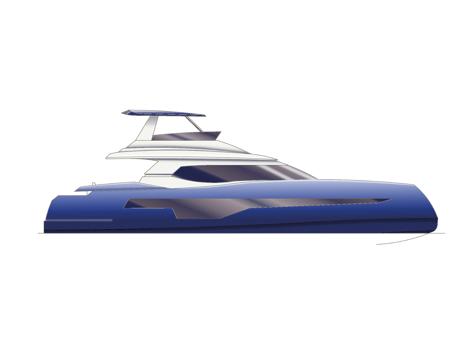 Blue Coast 58 modern design