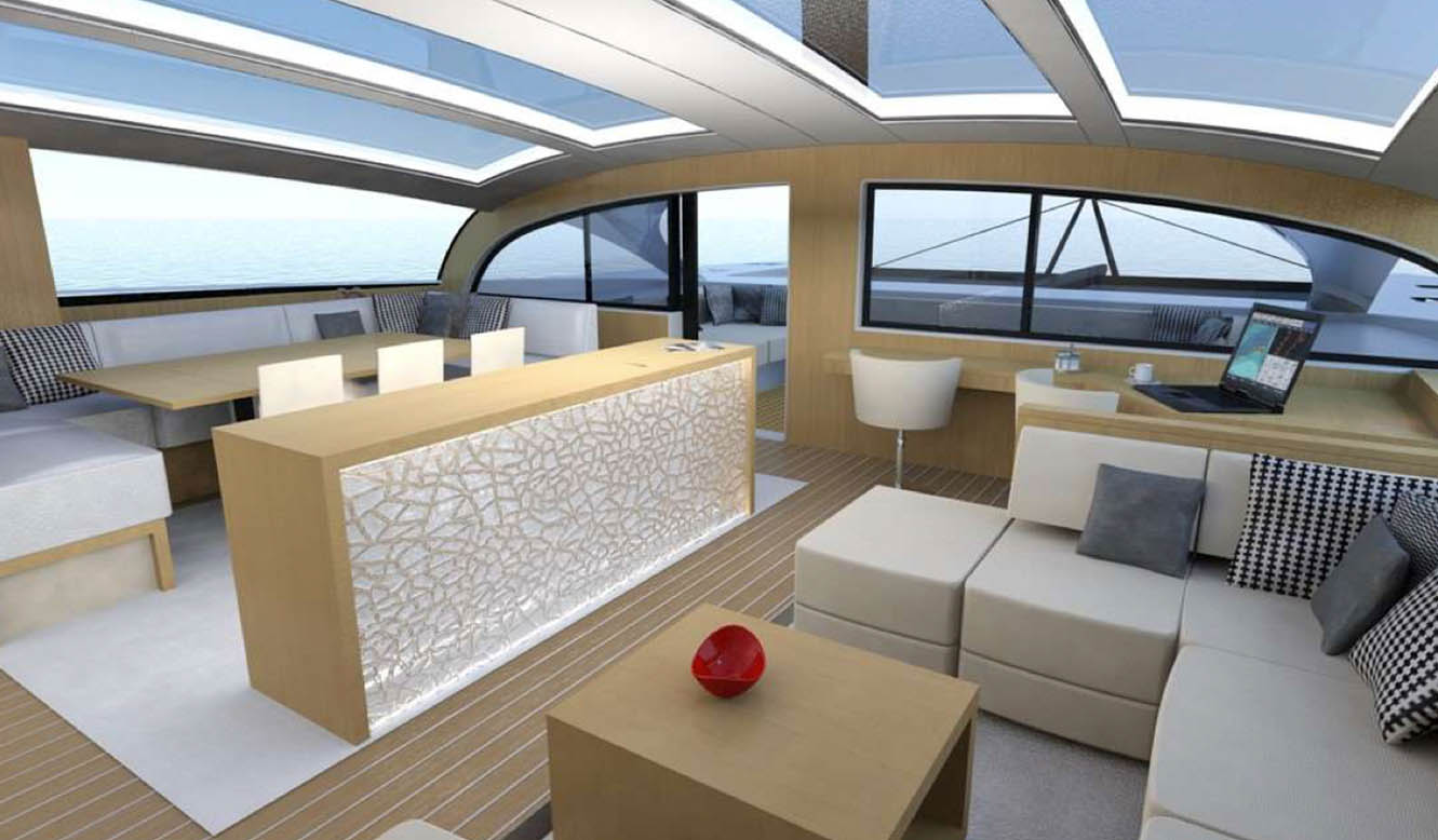 Blue Coast 82 saloon lounge
